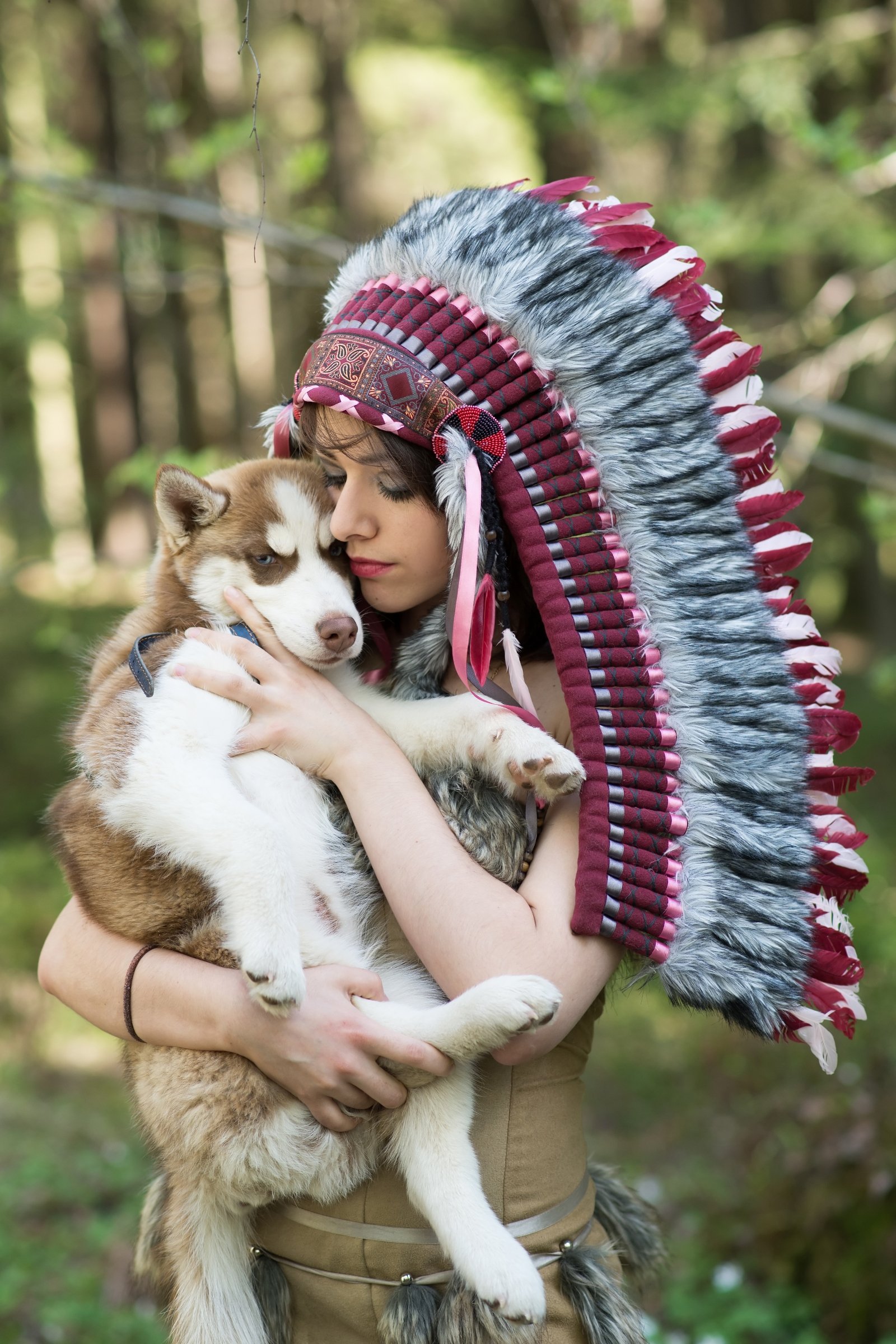 indián husky kölyök