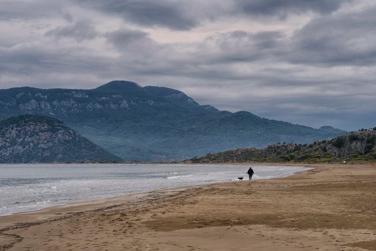 strand tenger séta