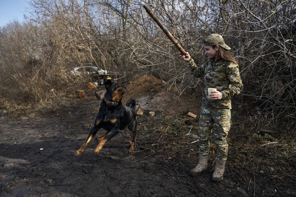 Ukraine's 56th Brigade Operates In The Bakhmut District
