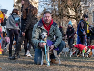 Csörgő Balázs a DOGZ Farsangi Falkaséta Nagykövete